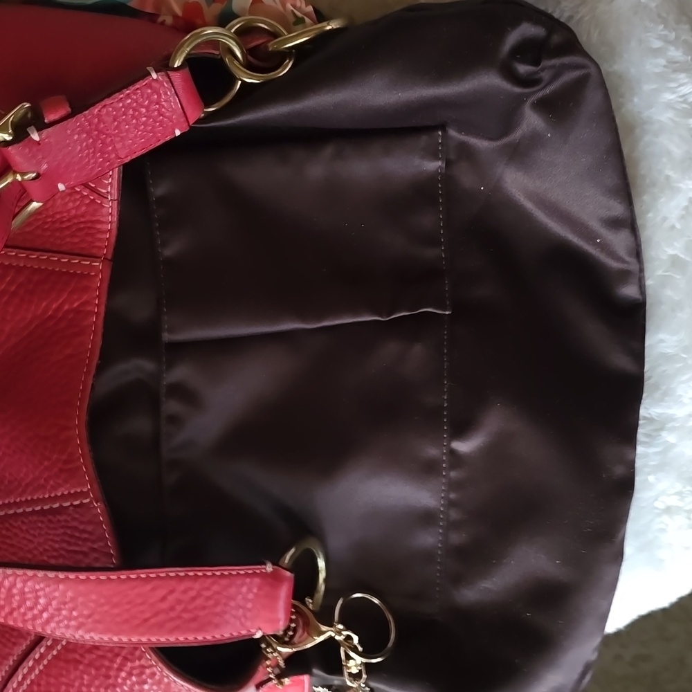 Coach Hamptons Barbie Pink Pebbled Leather Shoulder Bag Is 20yrs Old In EUC - Picture 14 of 17